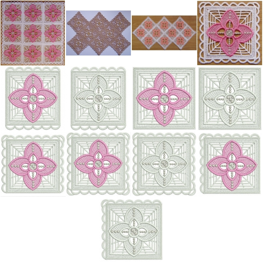 Floral Lace Runner 