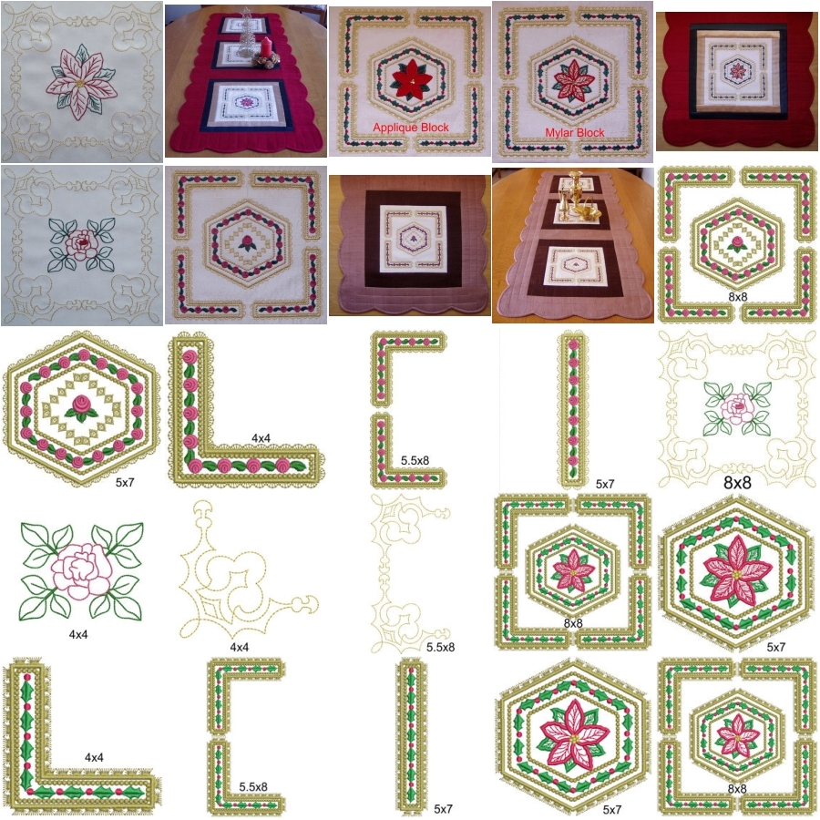 Elegant Scalloped Table Runner 