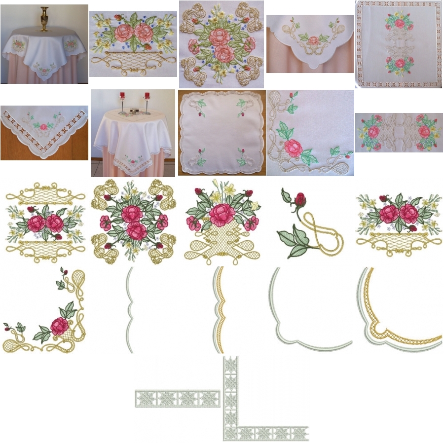 Fabulous Rose Tablecloth 