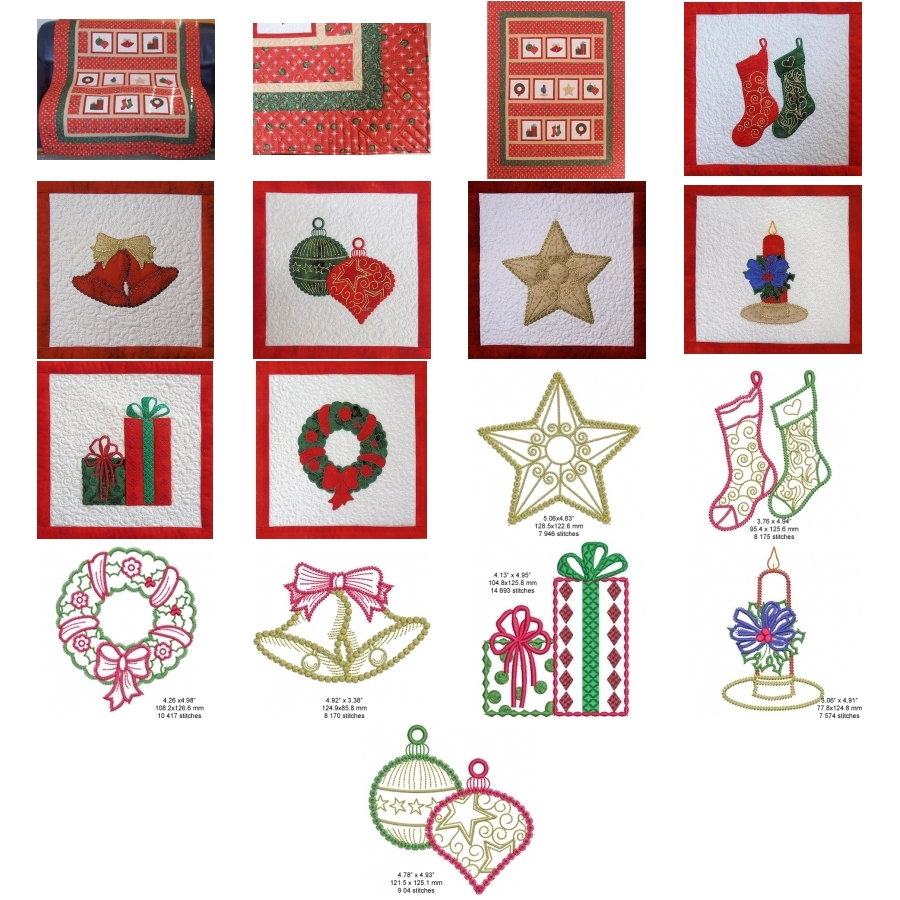 Christmas Applique Quilt 