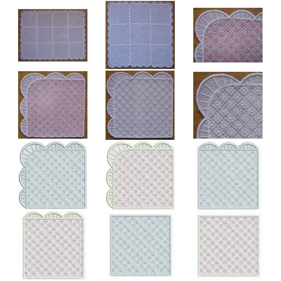 Freestanding Lace Runners 4x4