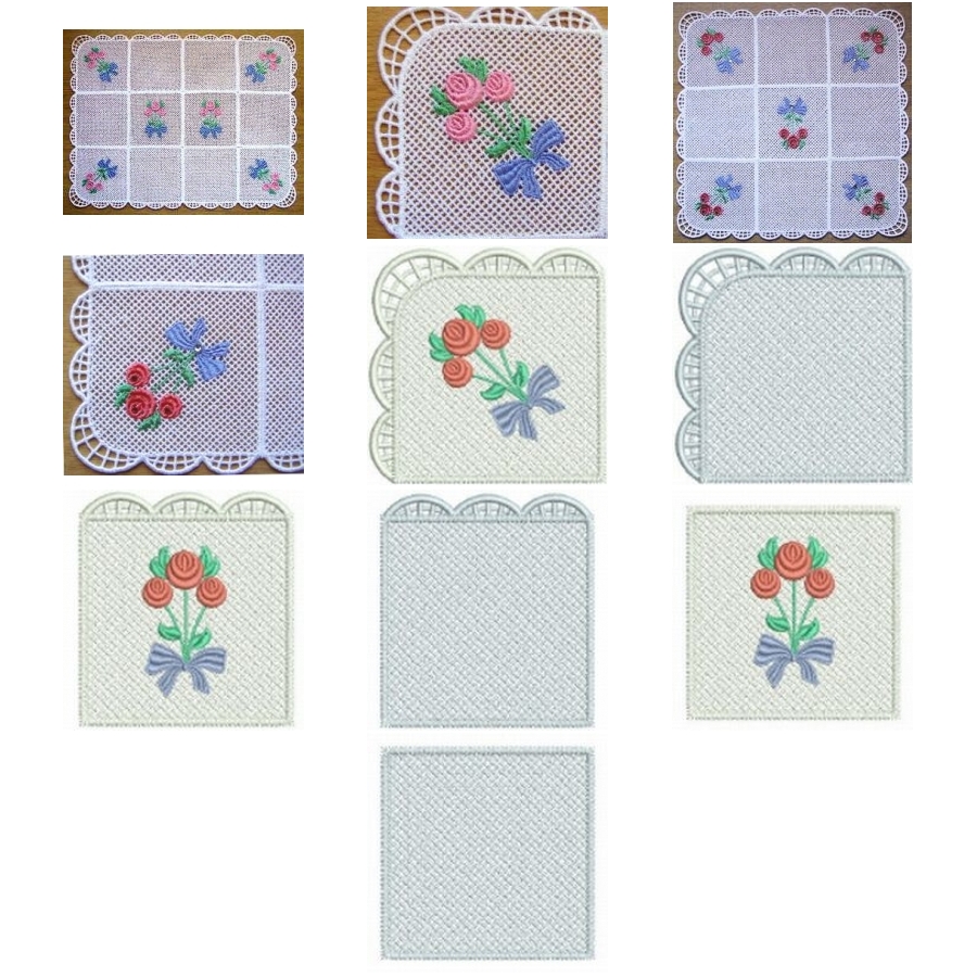 Rose Lace Runners 4x4