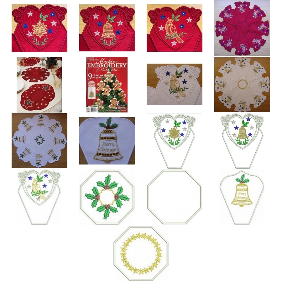 Christmas Doilies 5x7