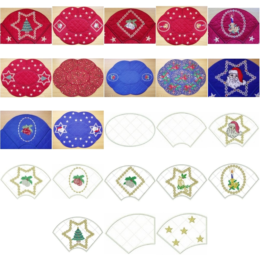 Christmas Reversible Place Mat 6x8