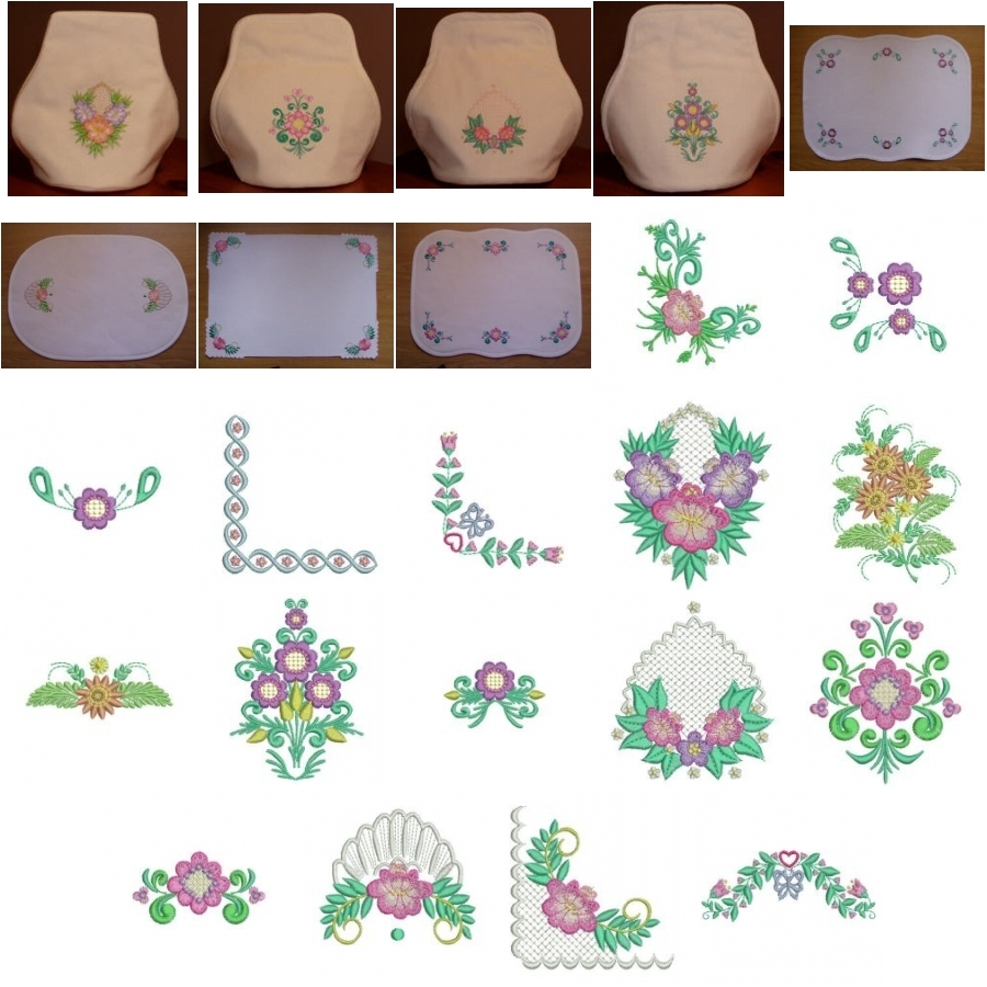 Tea Time Floral 4x4