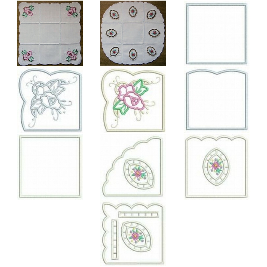 Floral Daisy Runners Combo 4x4