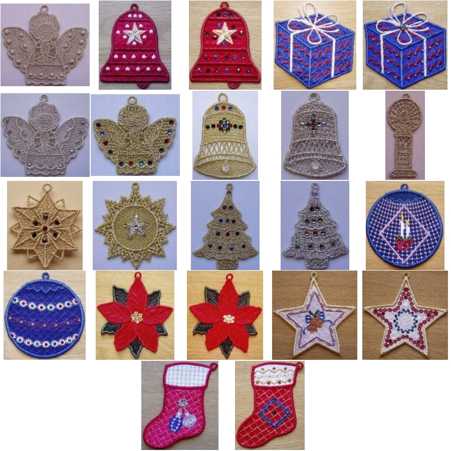Sparkling Christmas Decorations Combo 4x4