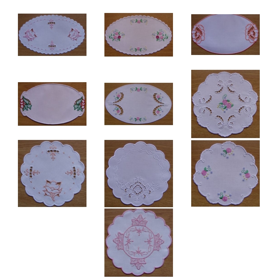 OvalRound Doilies Combo 6x10