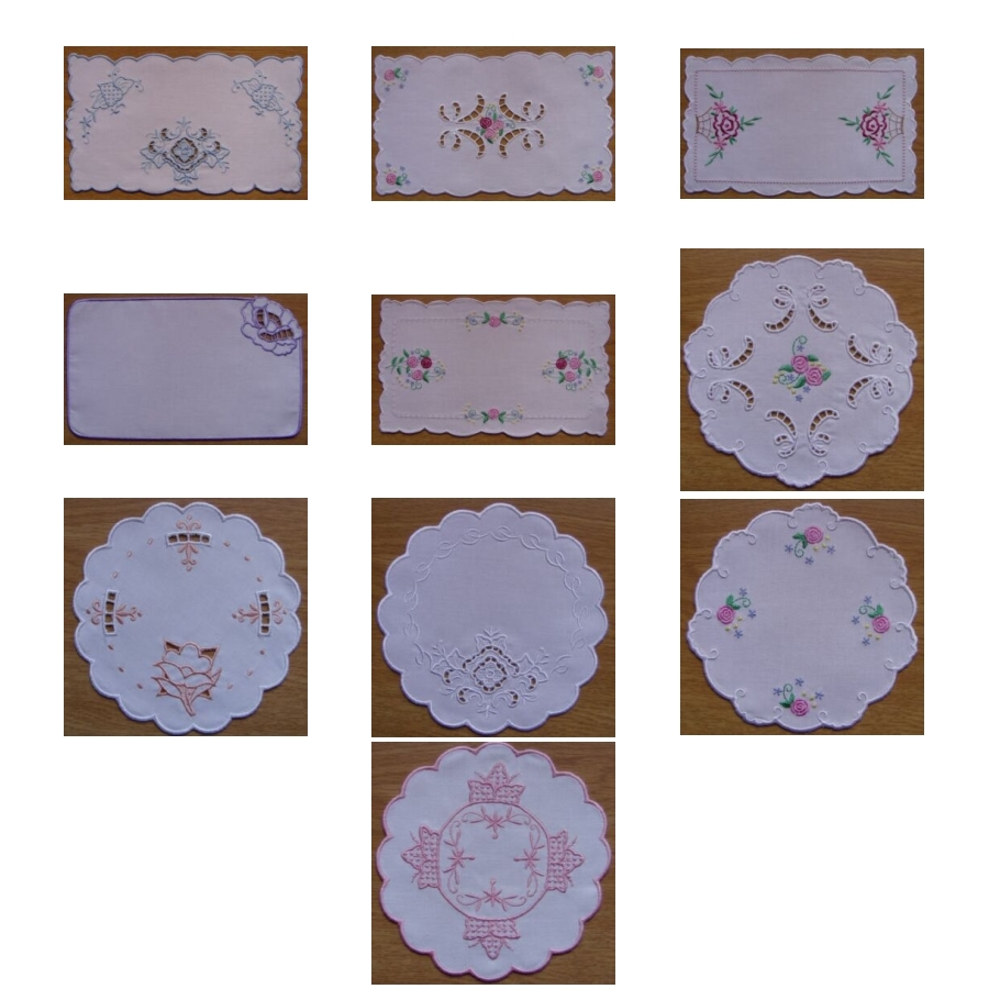 RectRound Doilies Combo 6x10