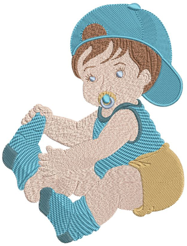 Little Boy with Pacifier