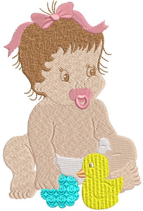 Little Girl with Duck