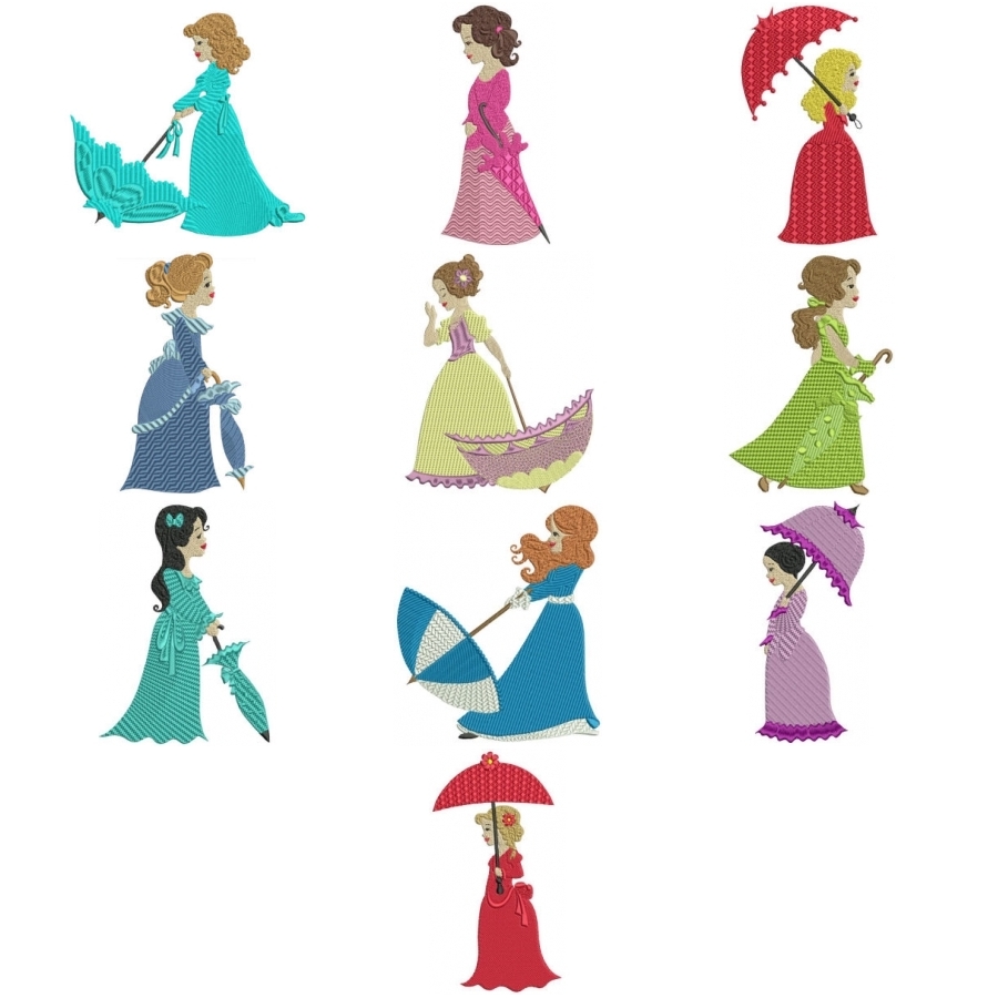Beautiful Umbrella Ladies