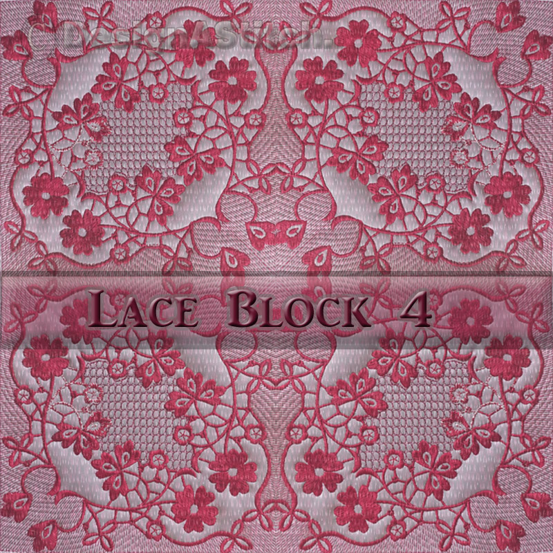 Dass00101097-4 Singles Lace Quilt Block