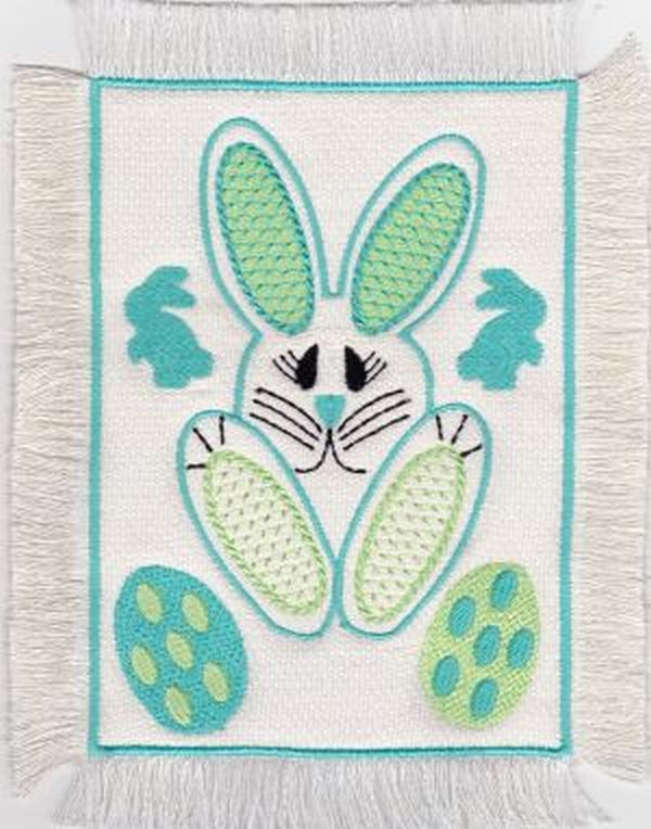 ITH Fluffy Bunny Coasters -4