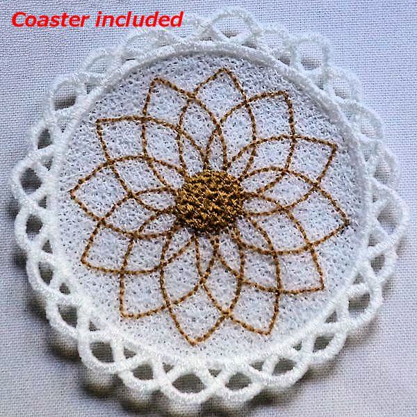 FSL Decorative Flower and Coaster -6