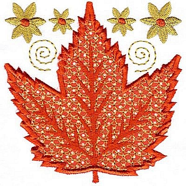 Elegant Applique Leaves -4