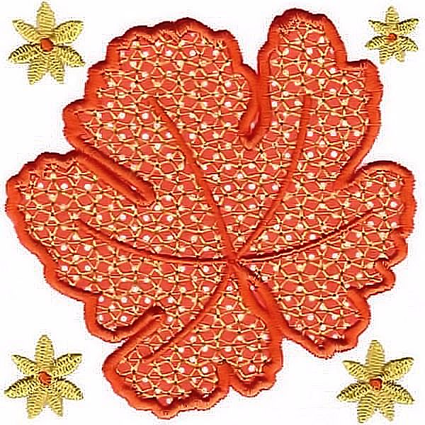 Elegant Applique Leaves -5