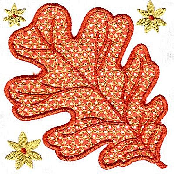 Elegant Applique Leaves -6