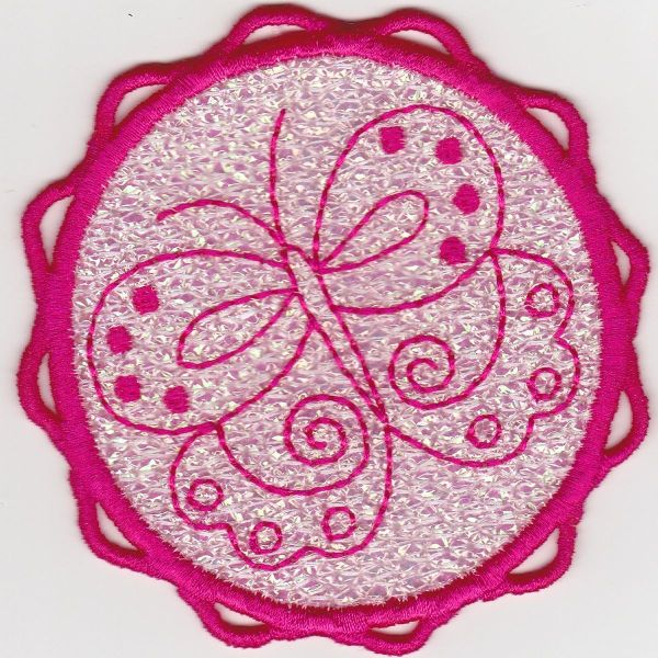 FSL Butterfly Coasters and Butterfly Redwork -3