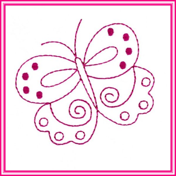 FSL Butterfly Coasters and Butterfly Redwork -4
