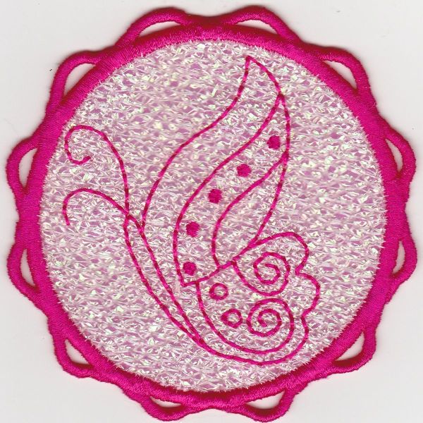 FSL Butterfly Coasters and Butterfly Redwork -5