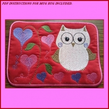 Adorable Owls with Free Owl Mug Rug -3