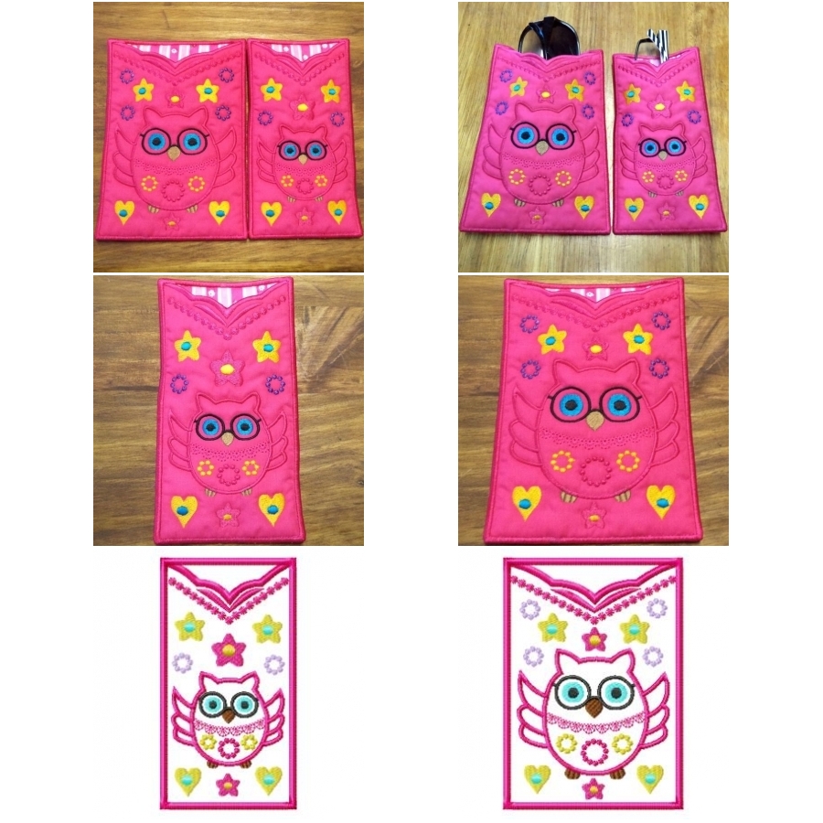 ITH Owl Spectacles and Sunglasses Pouches 