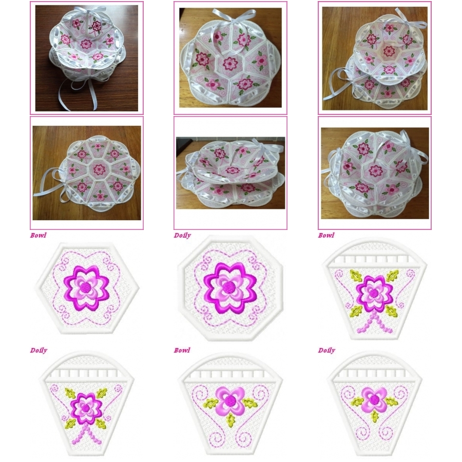 Enchanting fsl bowl  doily  oregonpatchworks