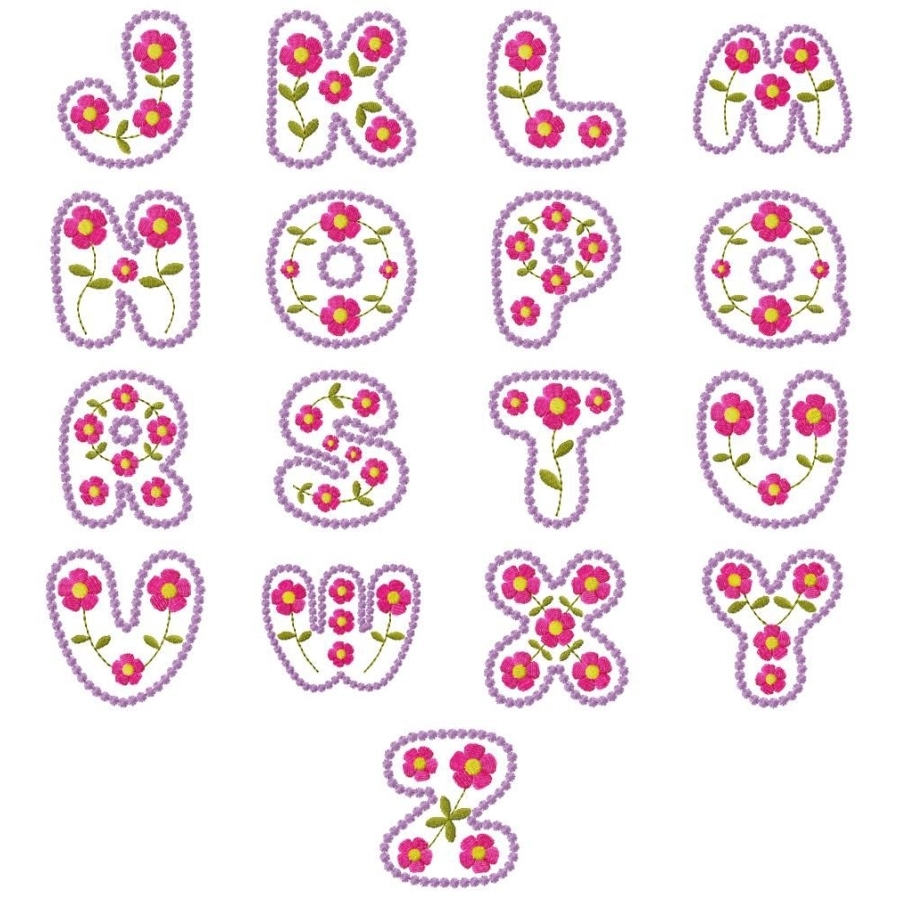 Candlewick & Flowers Alphabet 