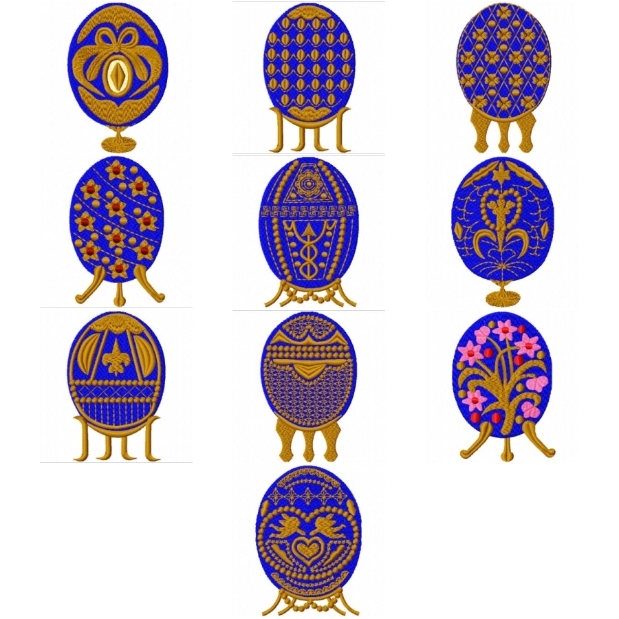 Royal Blue Faberge Eggs 