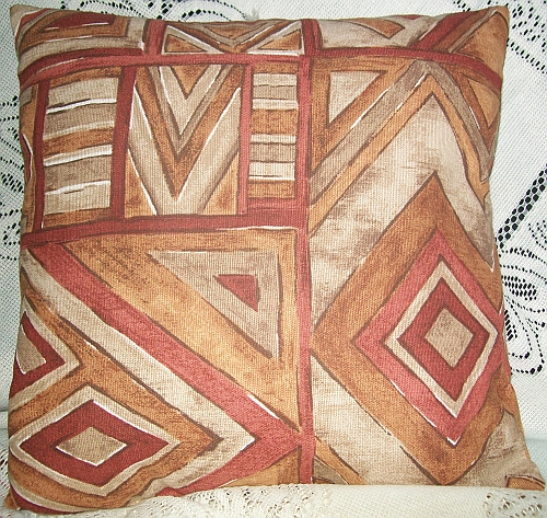 Applique African Pots Scatter Cushion -4