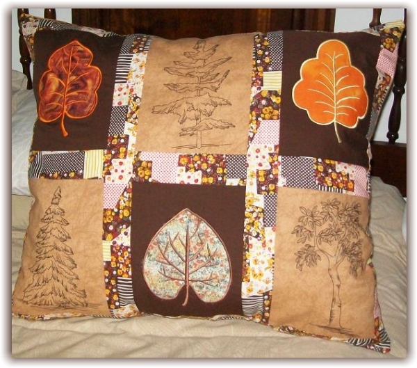 Tree and Leaves Scatter Cushion -3