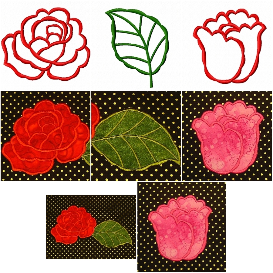 Applique Rose