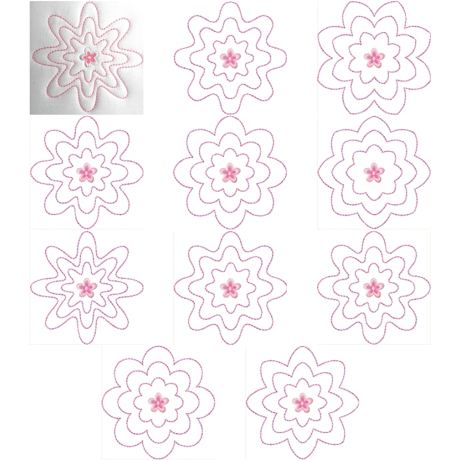 Floral Quilt Blocks 2