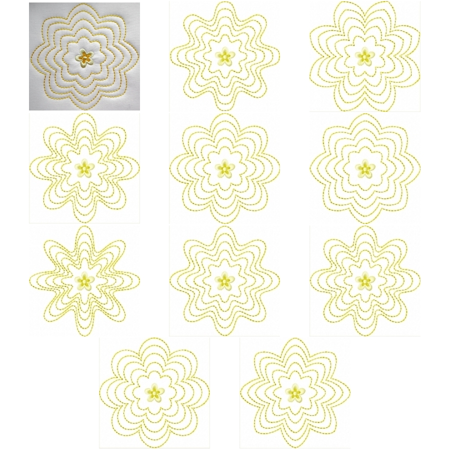 Floral Quilt Blocks 6