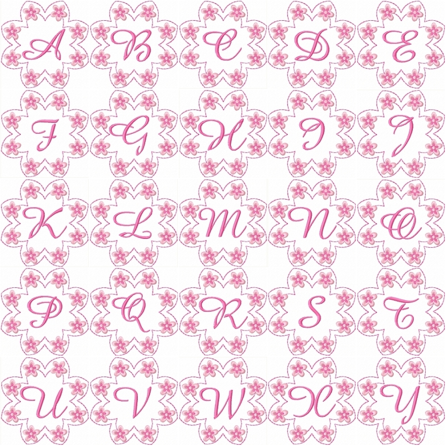 Floral Quilt Alphabet
