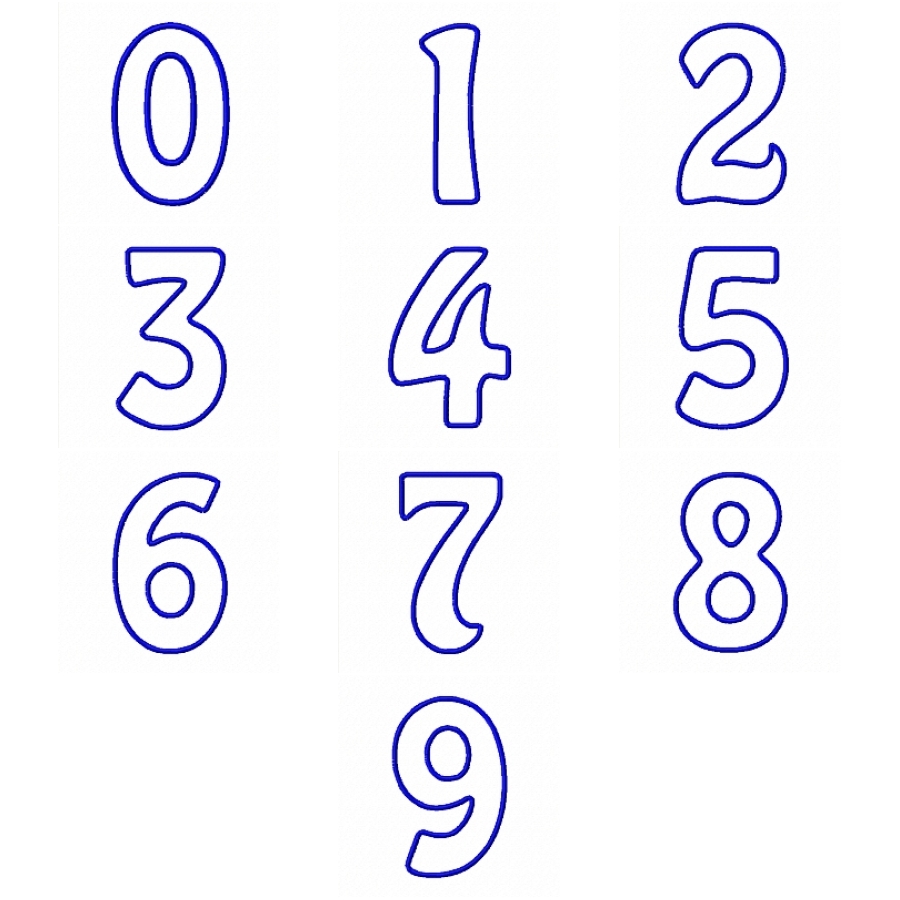 Applique Numbers