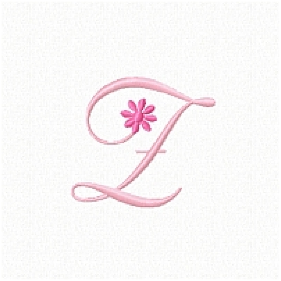 Alphabet with Flower 