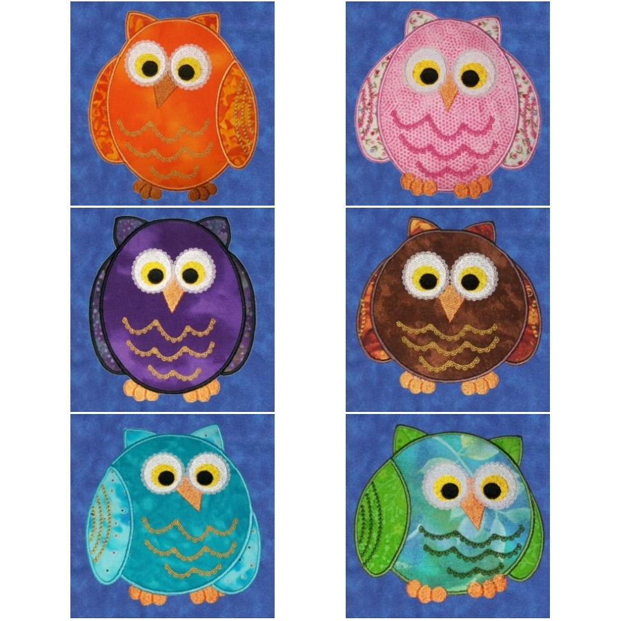 Cheery Owls Applique 2 