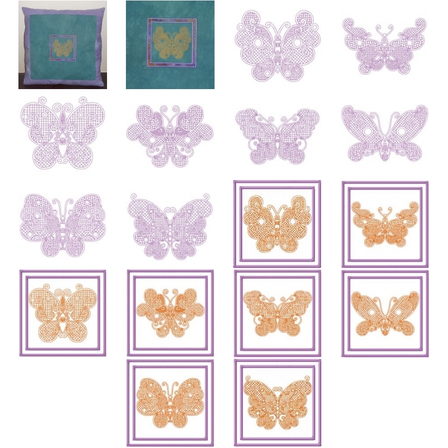 Butterfly Applique Frames 