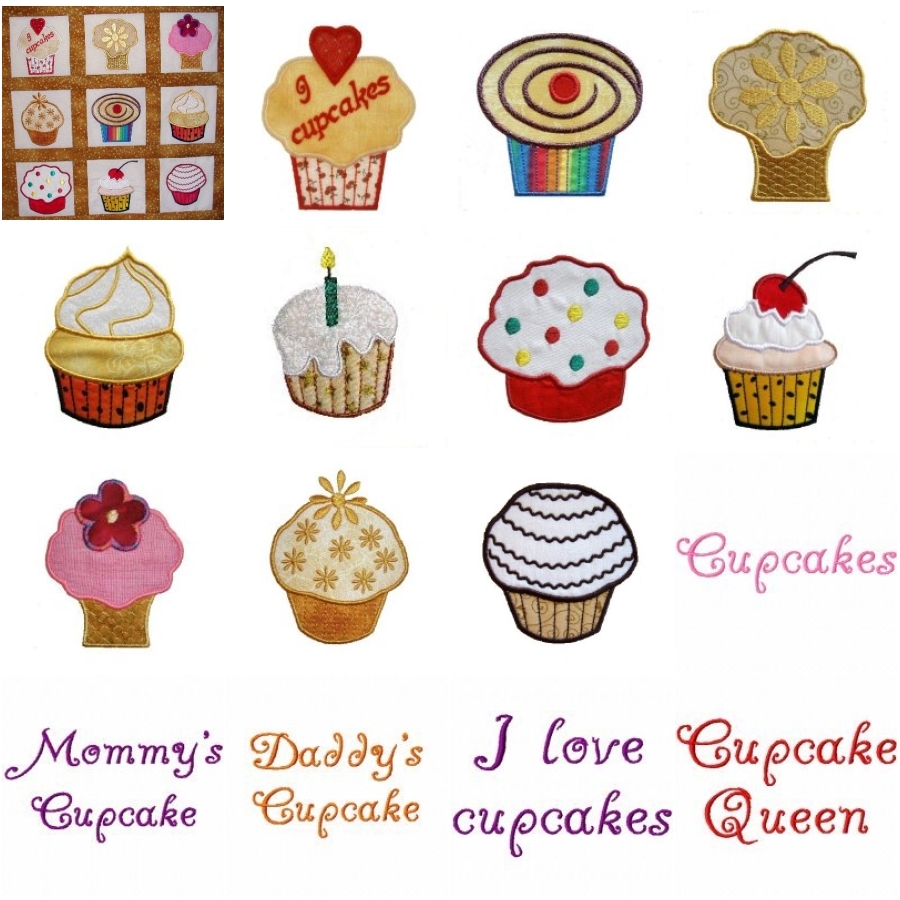 Applique Cupcake Mania