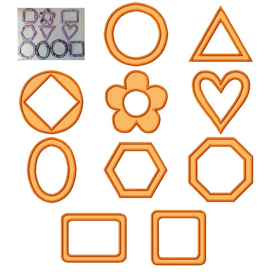 Applique Scrapbook Frames