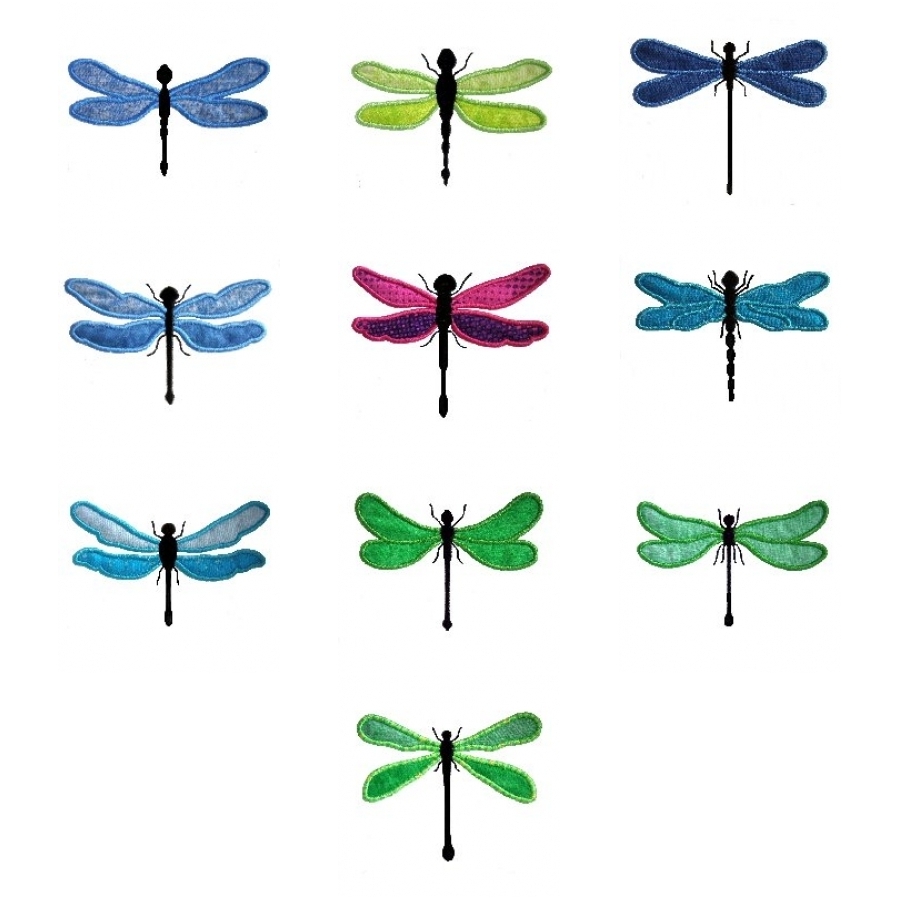 Applique Dragonflies