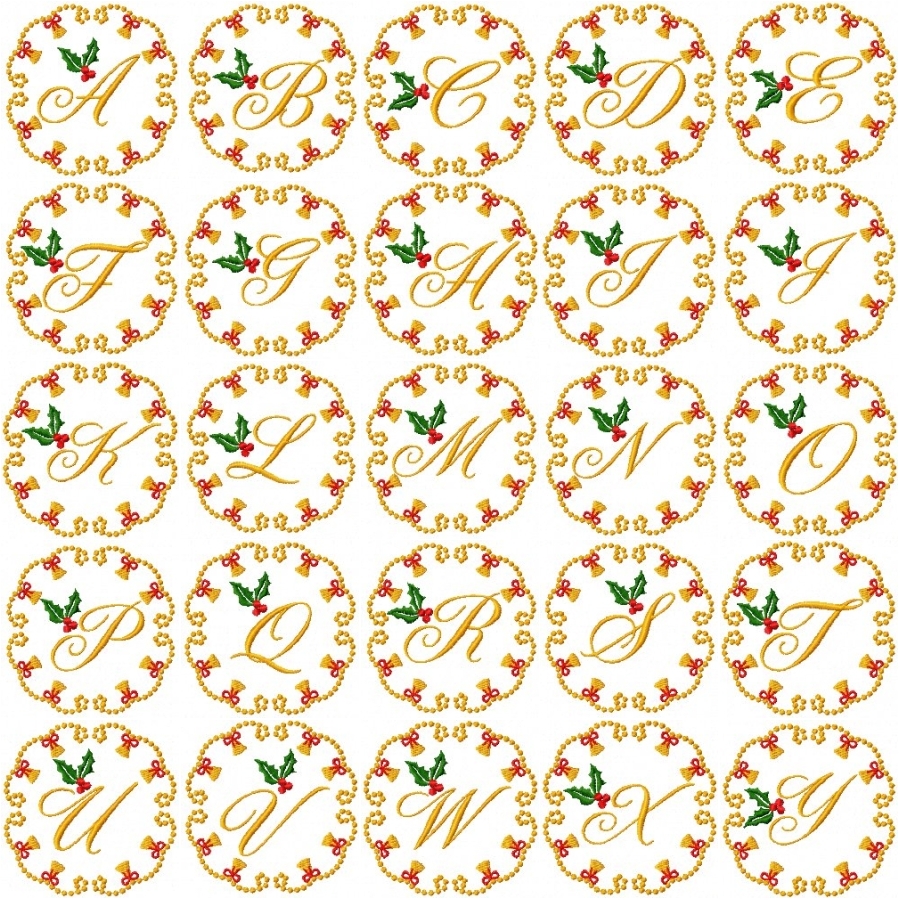 Christmas Bells Alphabet