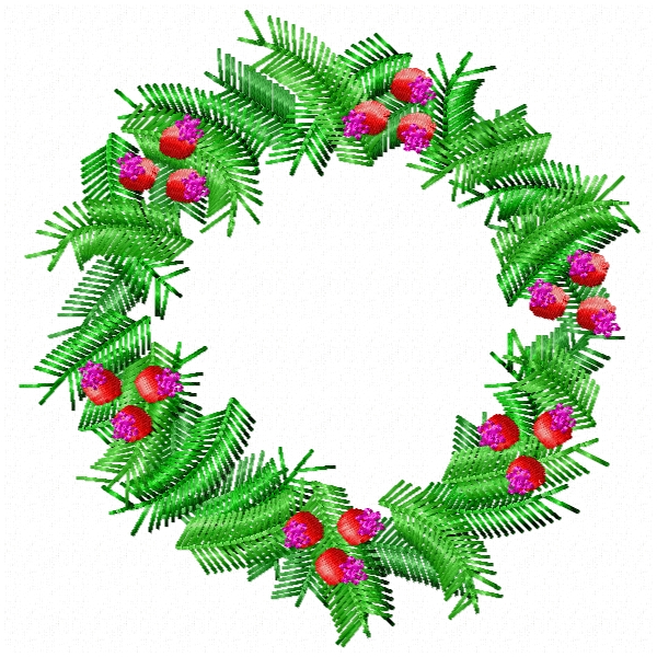 Christmas Wreath Alphabet -5