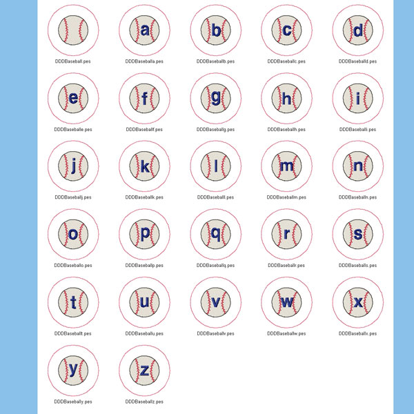 Baseball Alphabet -3
