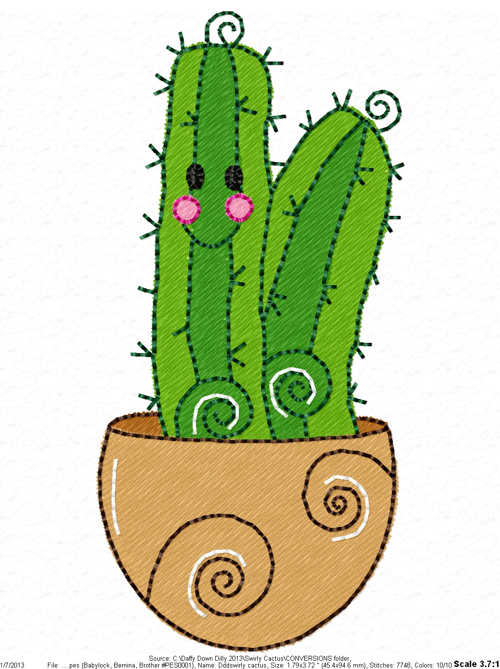 Swirly Cactus -8