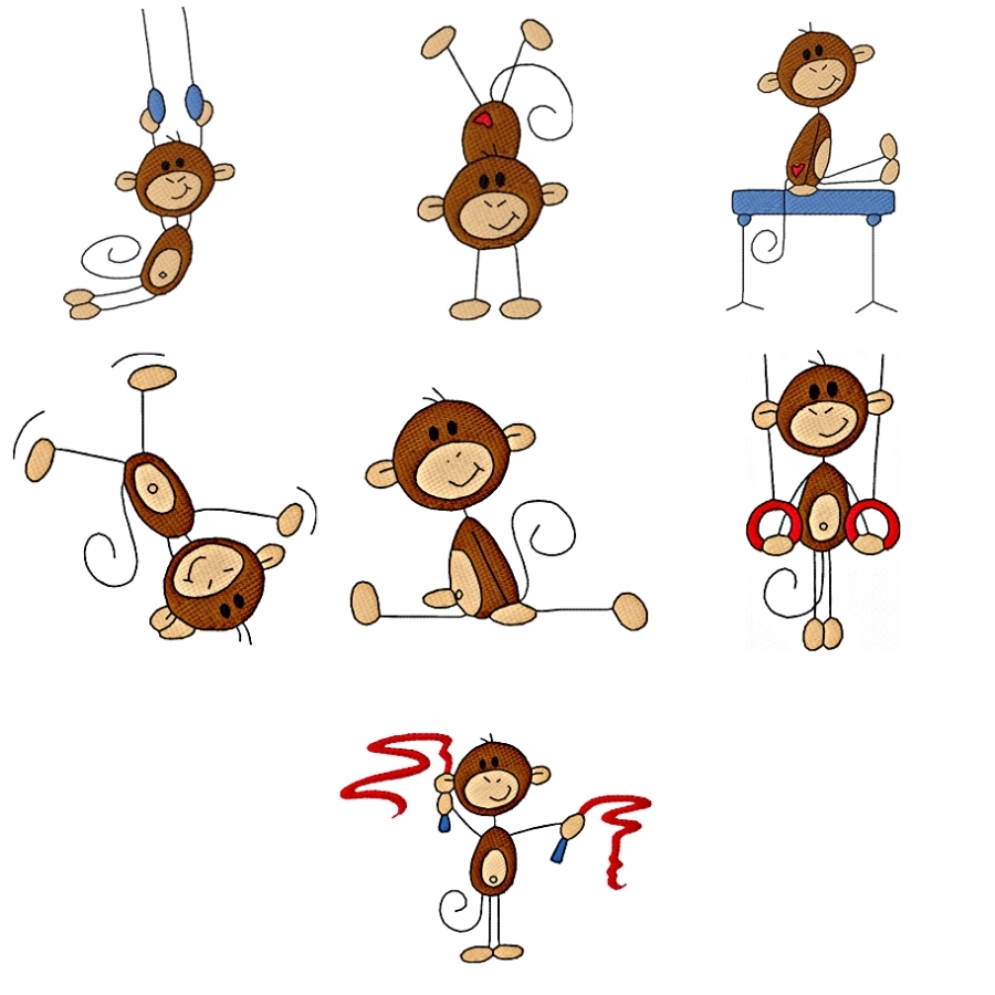 Gymnast Monkeys