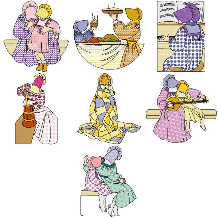 Bonnets Lace Colour