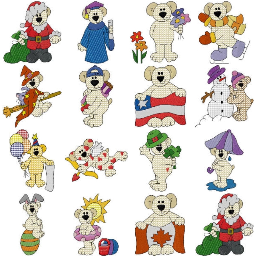 Lace Colour Month Bears